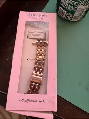 kate spade Rose Gold Tone Linked Apple Watch Bracelet NWT